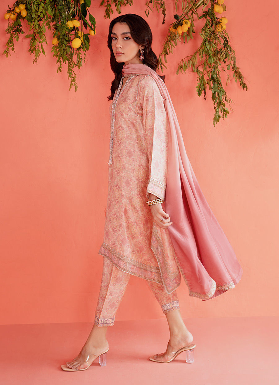 MONA BLUSH SHIRT AND DUPATTA