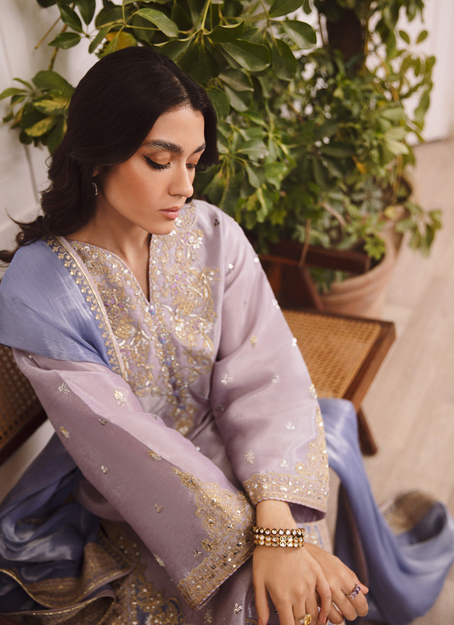 ELIF LAVENDER SHIRT AND DUPATTA