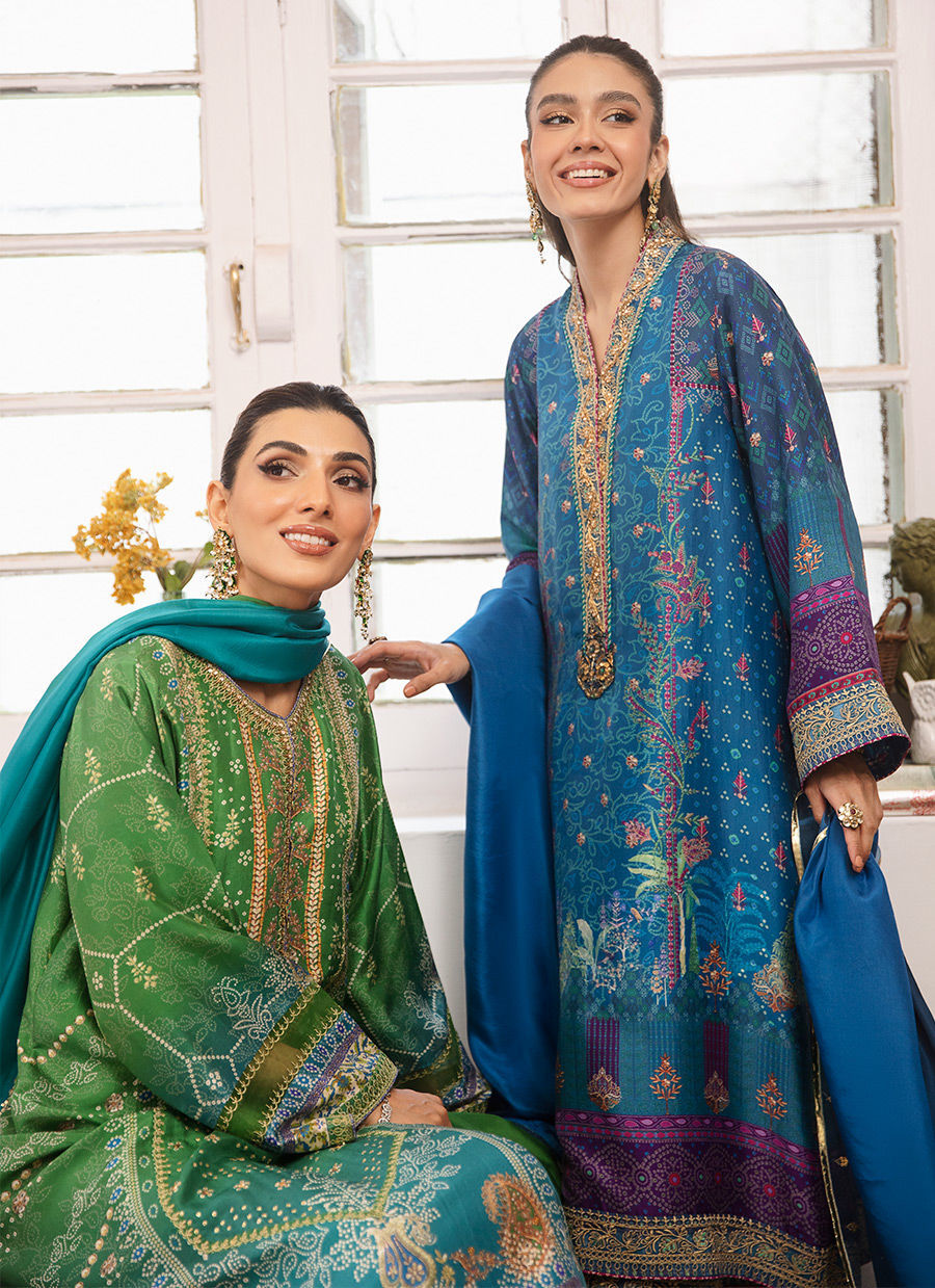 IZMA OMBRE SHIRT AND DUPATTA