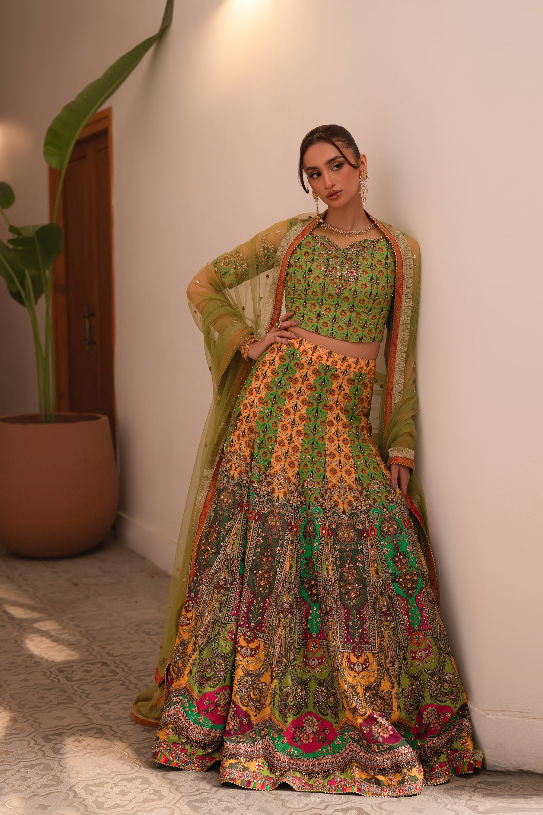 Multi Kali Lehnga Choli (D-06)