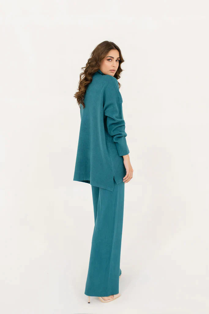 Scarlett Two Piece Knit Set Teal