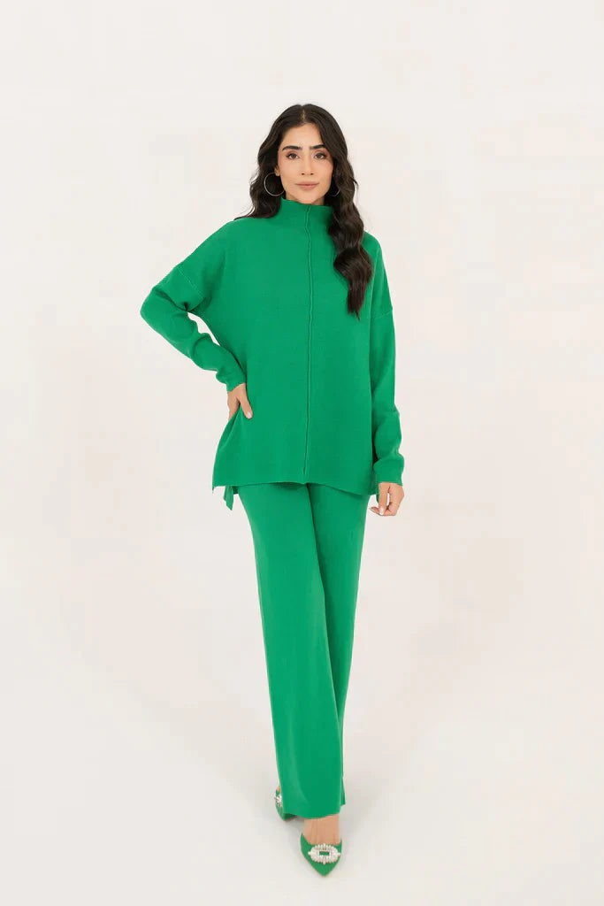 Scarlett Two Piece Knit Set Green