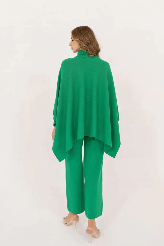 Lily Knitted Cape Green Separates