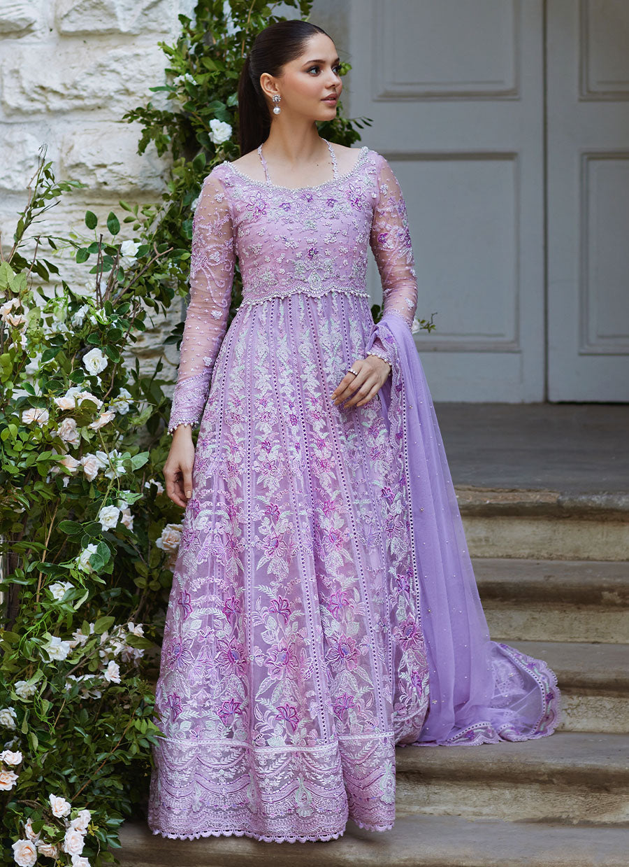 Elif Lavender Kalidaar and Dupatta