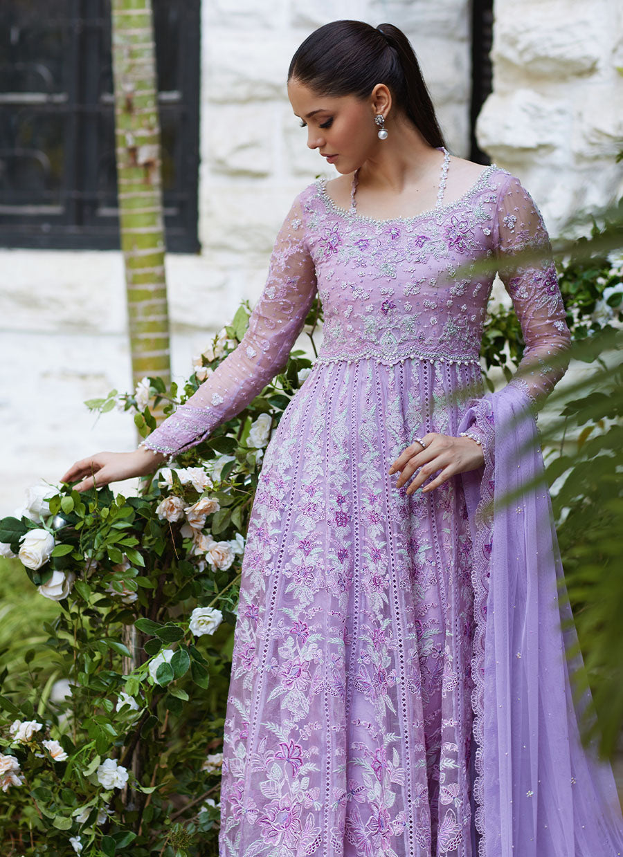 Elif Lavender Kalidaar and Dupatta