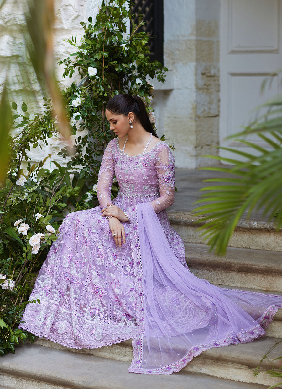 Elif Lavender Kalidaar and Dupatta