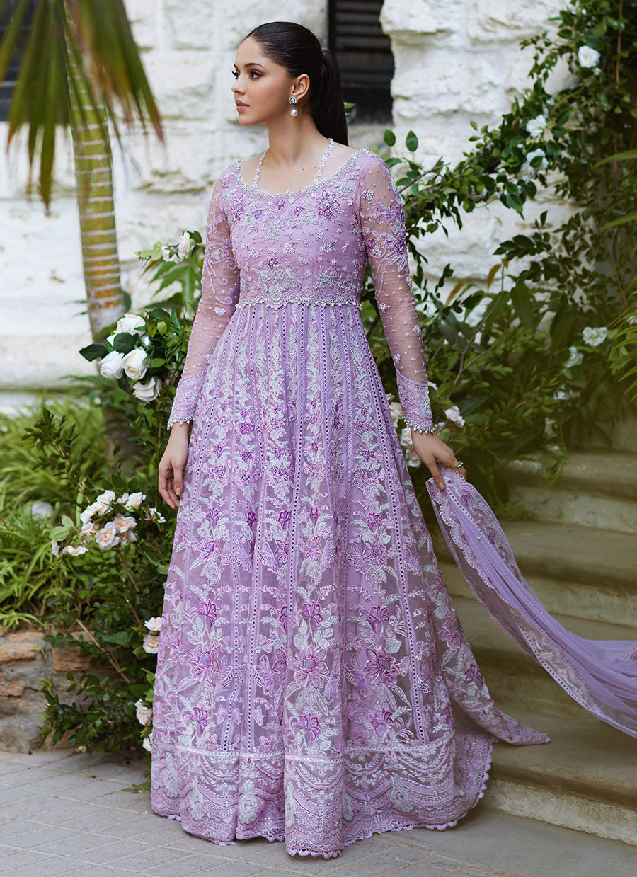 Elif Lavender Kalidaar and Dupatta