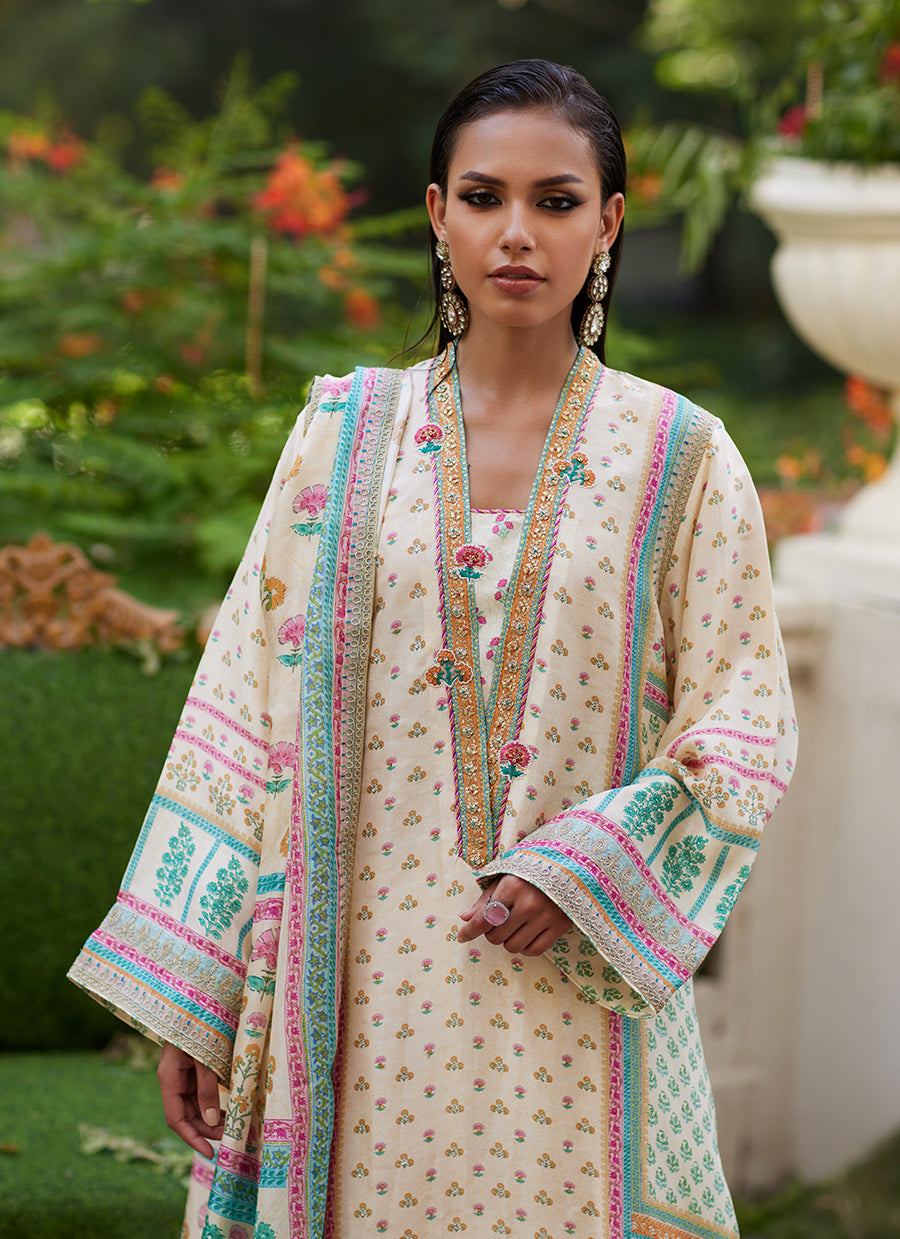 Nural Ivory Kurta And Dupatta