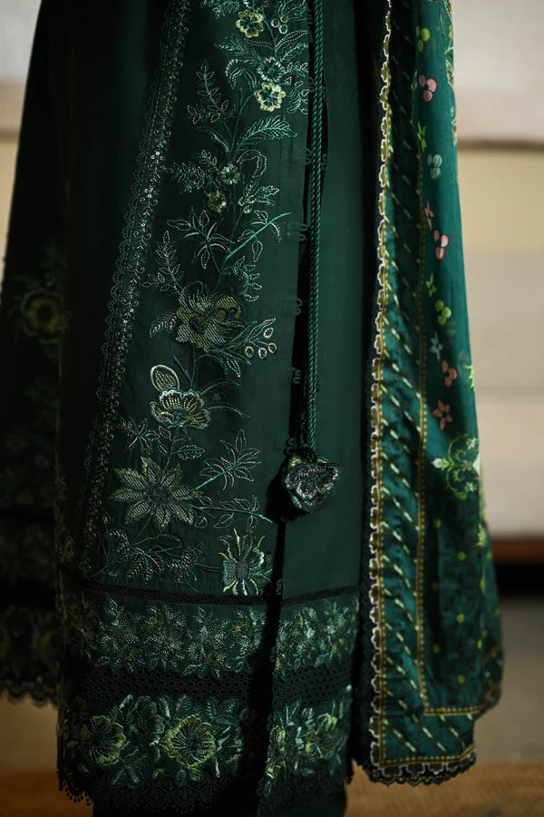 ZAINAB 2: EMERALD LUXURY LAWN EMBROIDERED (NEL-25608)