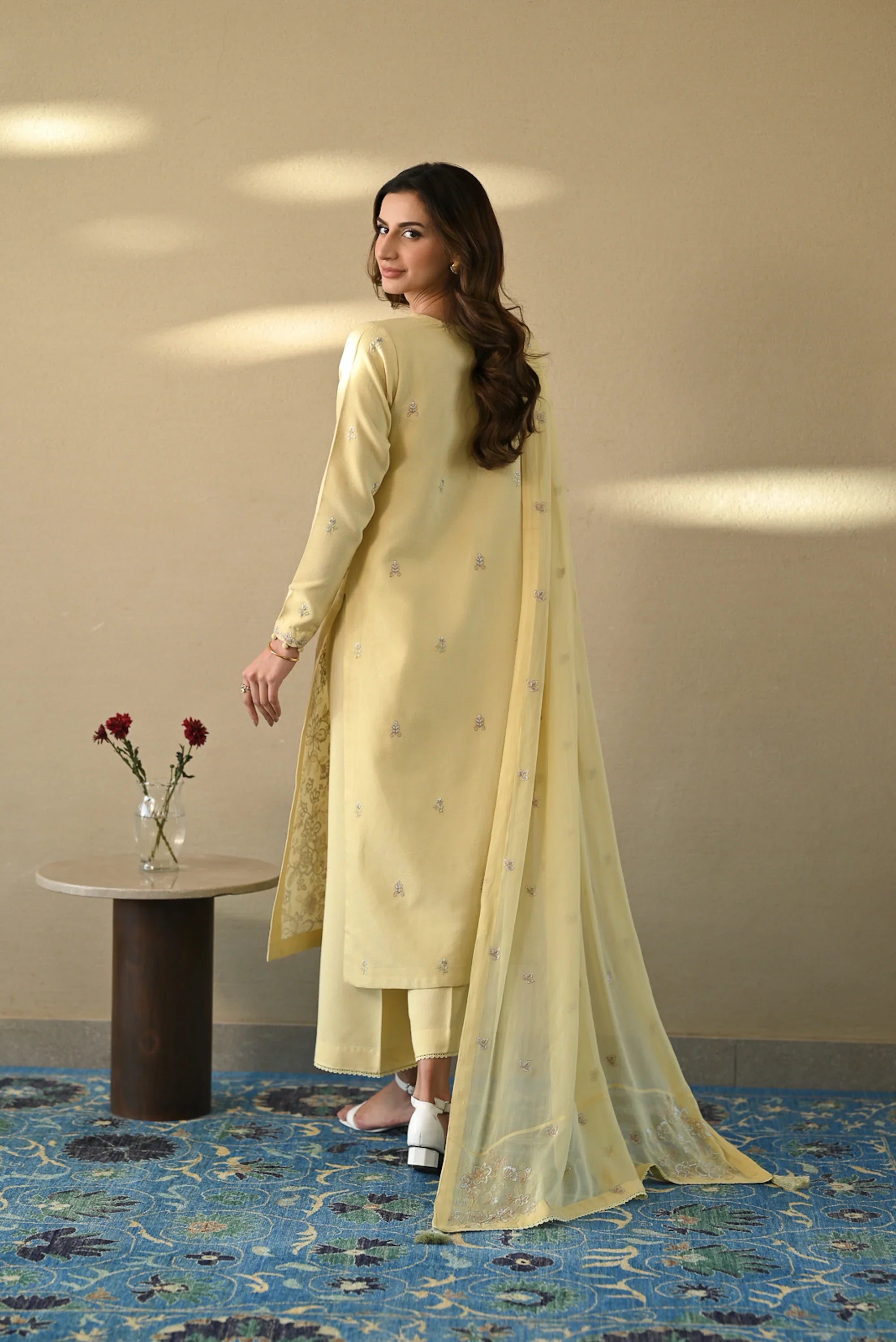 BUTTER YELLOW LUXURY 3PCS SET (NPA3-25401)