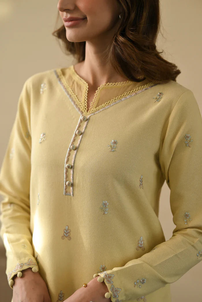 BUTTER YELLOW LUXURY 3PCS SET (NPA3-25401)