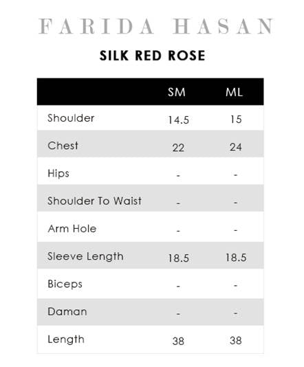 SILK RED ROSE