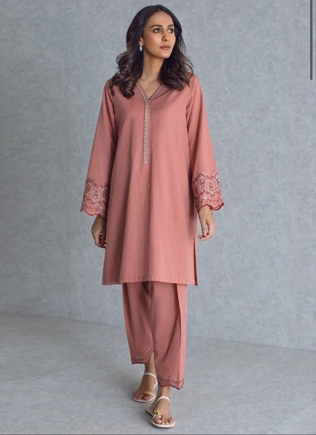 Kattan Embroidered CO-ORD Set