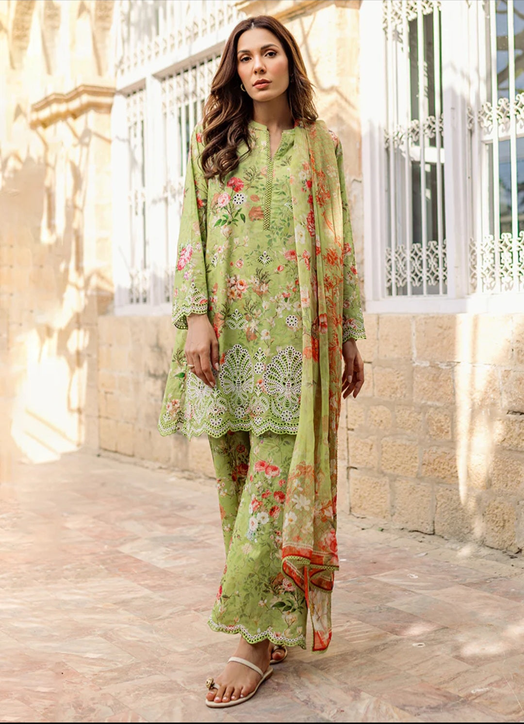 3 PC Printed Suit 18540