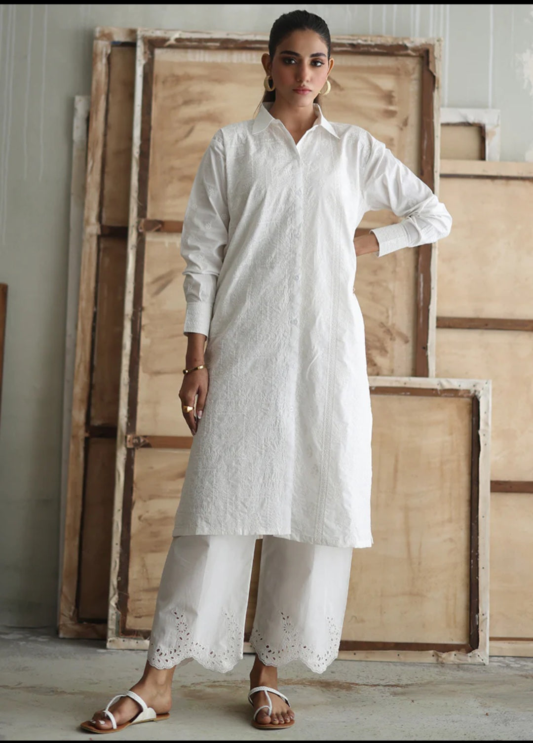 Chikankari Embroidered Kurta 17203