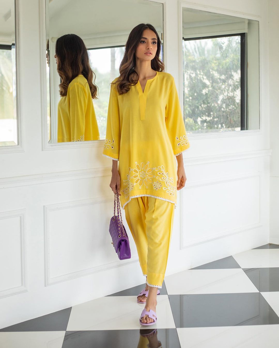 Yellow Cutwork