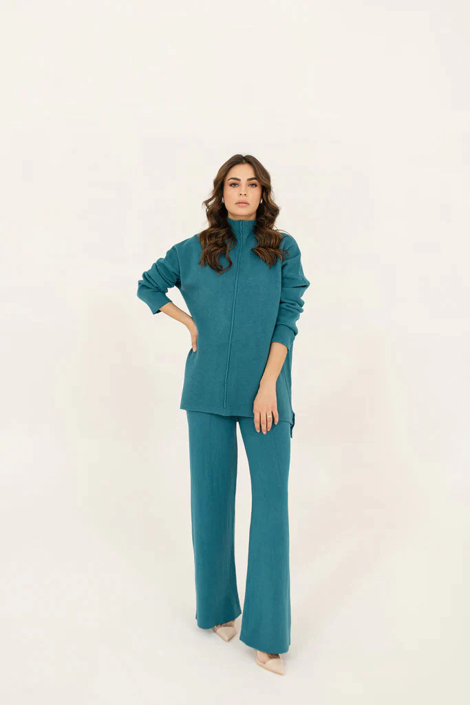 Scarlett Two Piece Knit Set Teal