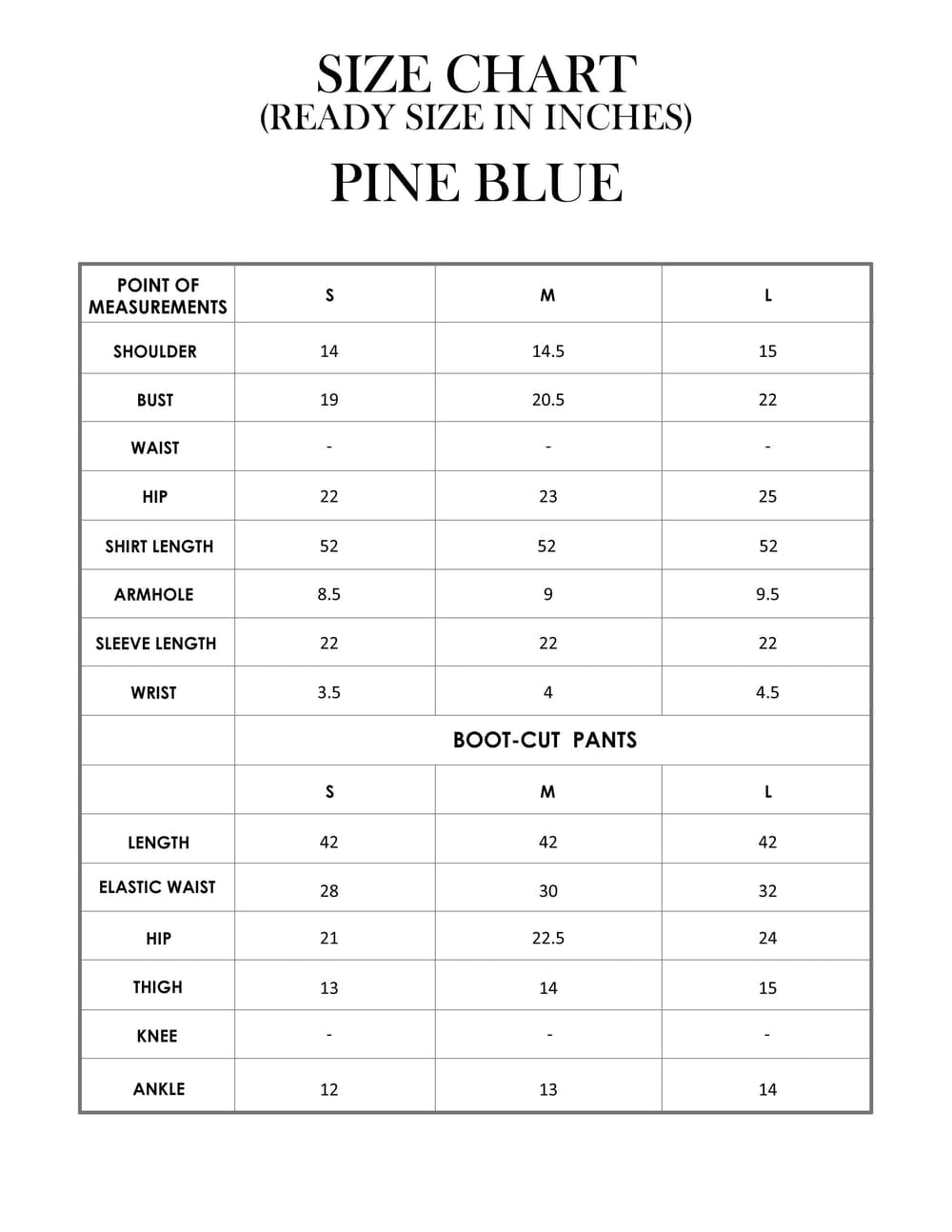 PINE BLUE